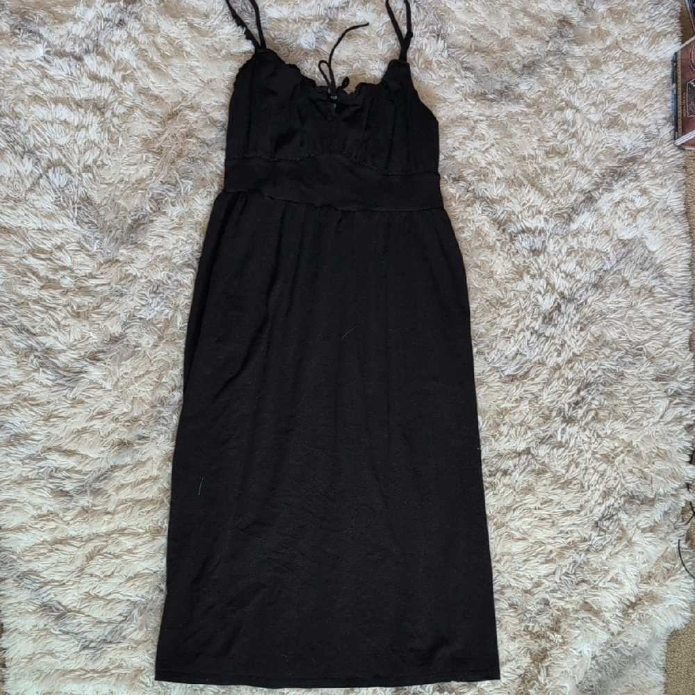 Old Navy Black Midi Dress